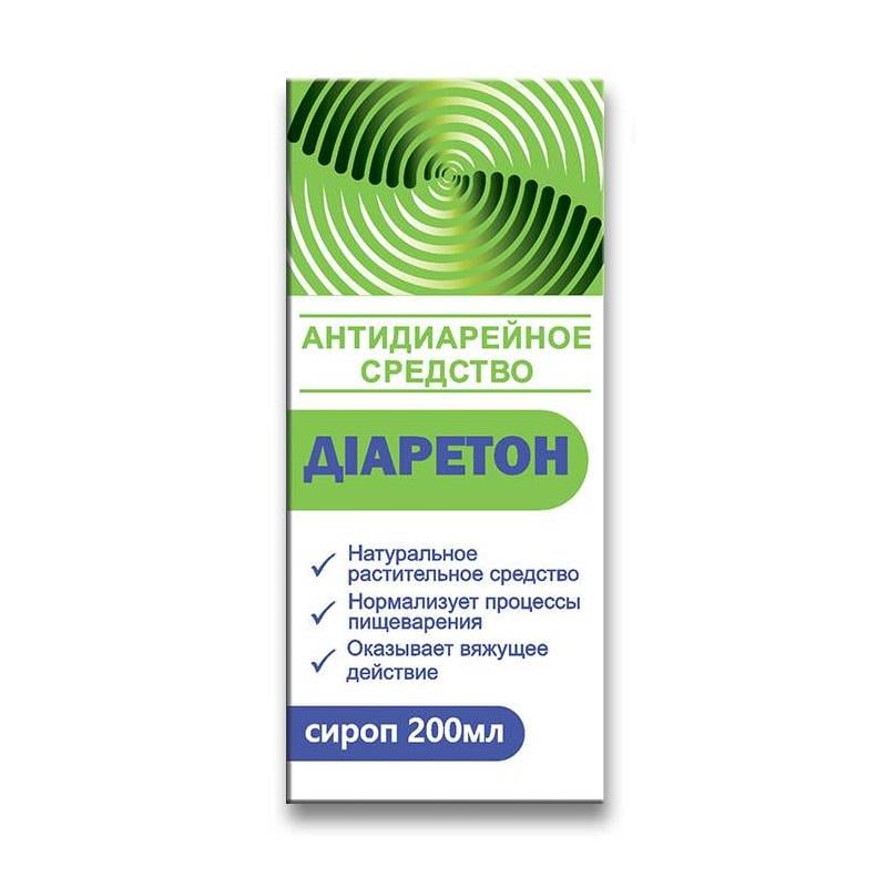 Антидіарейний засіб Красота та Здоров'я Діаретон сироп 200 мл (10568)