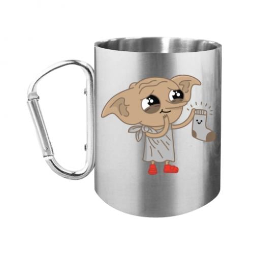 Чашка с ручкой карабин The owner gave Dobby a sock 280 мл Серебряный (5555144-49-50137) Чашка с ручкой карабин The owner gave Dobby a sock 280 мл Серебряный (5555144-49-50137)