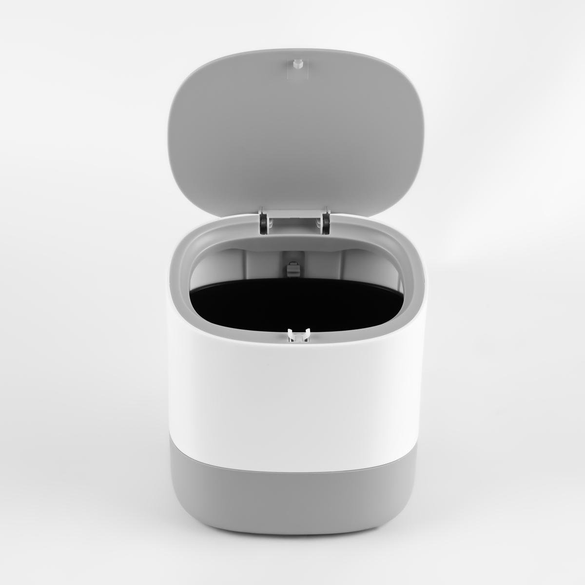 Мусорное ведро MVM BIN-21 с крышкой 1,5 л Серый (227386) - фото 11 Мусорное ведро MVM BIN-21 с крышкой 1,5 л Серый (227386) - фото 11