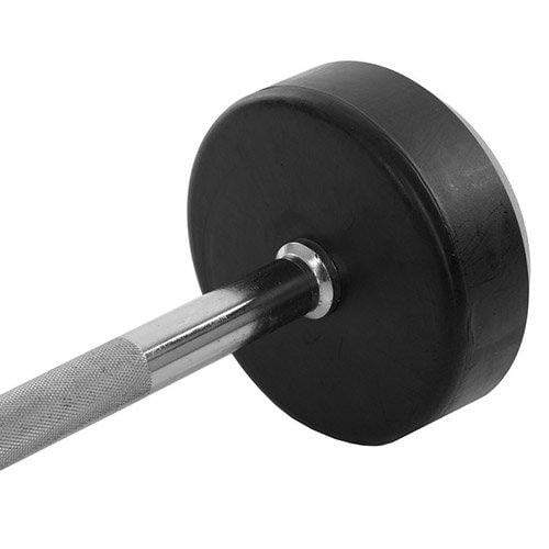 Штанга фиксированная прямая Rubber Coated Barbell Zelart TA-2685 25 кг Черный (58363066) - фото 4