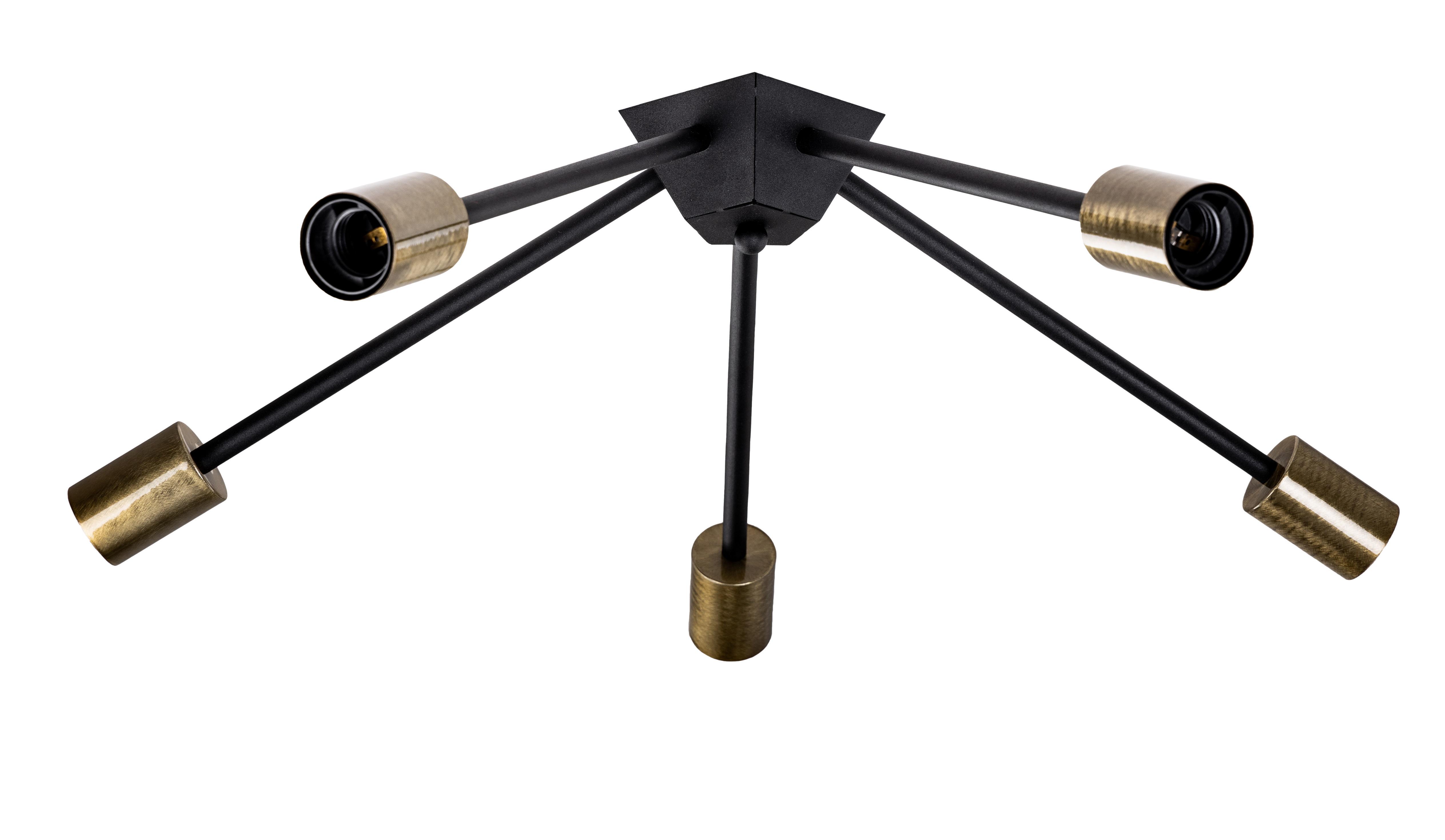 Светильник потолочный Атмолайт Attic К-5 C320 Черный/Золото