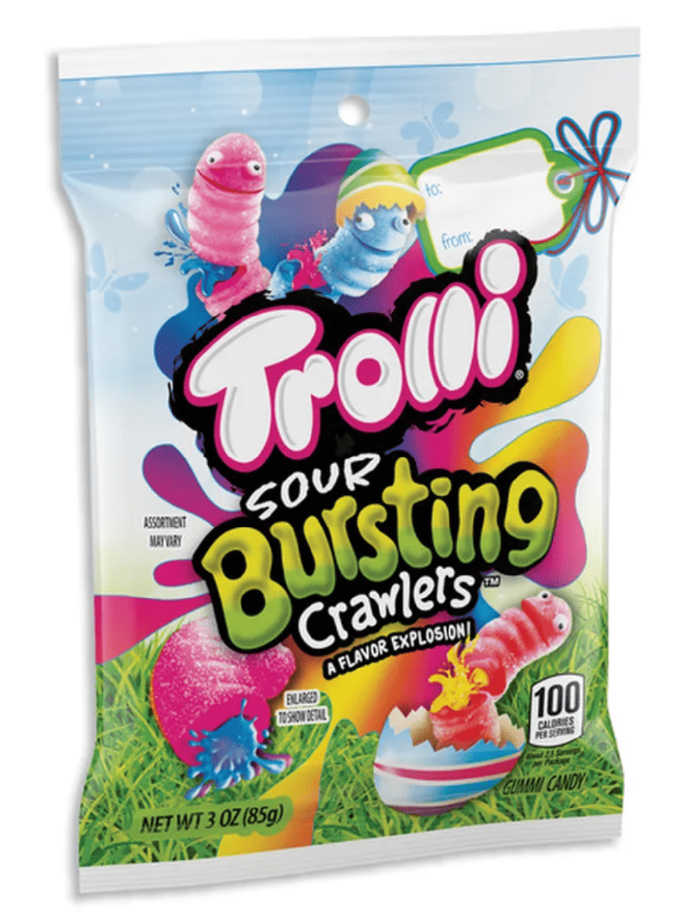 Цукерки желейні Trolli Sour Bursting Crawlers Easter Edition 85 г (3013403648)