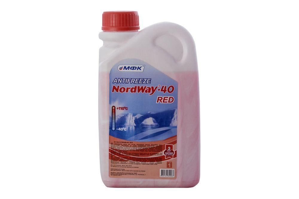 Антифриз Nordway G12 до -40 °C 1 л Червоний (30810)