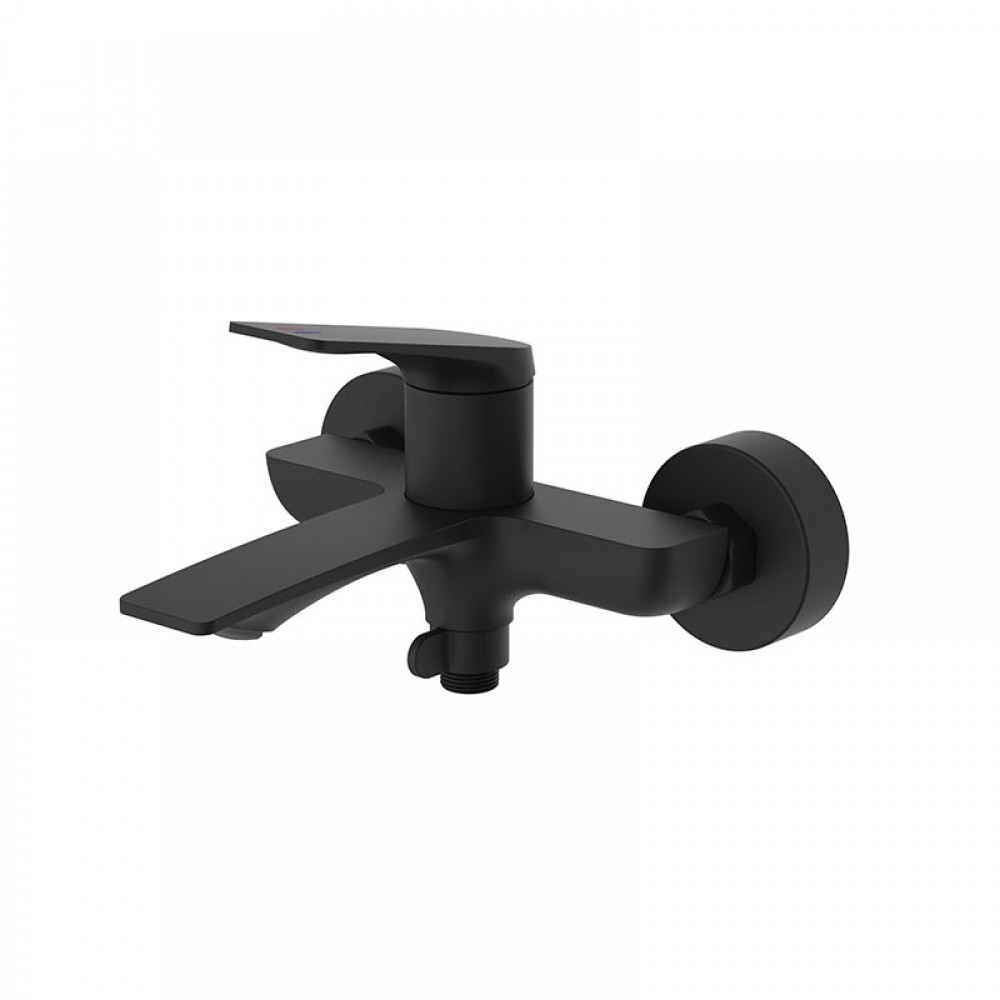 Змішувач для ванни MIXXUS Premium DERBY 009 EURO з коротким виливом Чорний (MI6603)