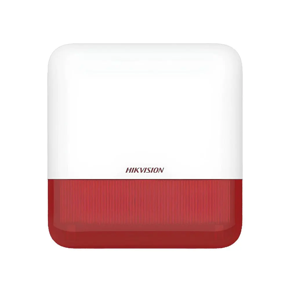 Сирена беспроводная Hikvision наружная DS-PS1-E-WE-Red