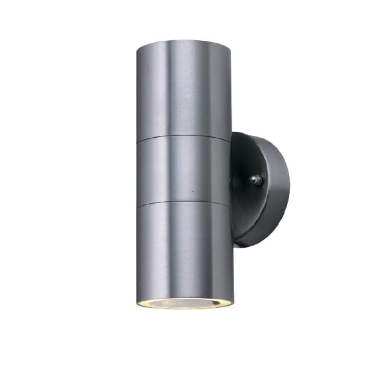 Светильник садово-парковый MANOLYA-2 2хGU10 35W 220-240V IP44 160 мм настенный Хром (00000042377)