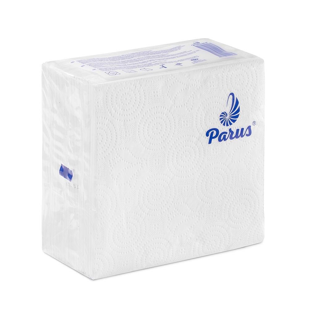 Салфетки бумажные Parus 1 слой 33x33 см 100 шт. Белый (НФ-00008178)