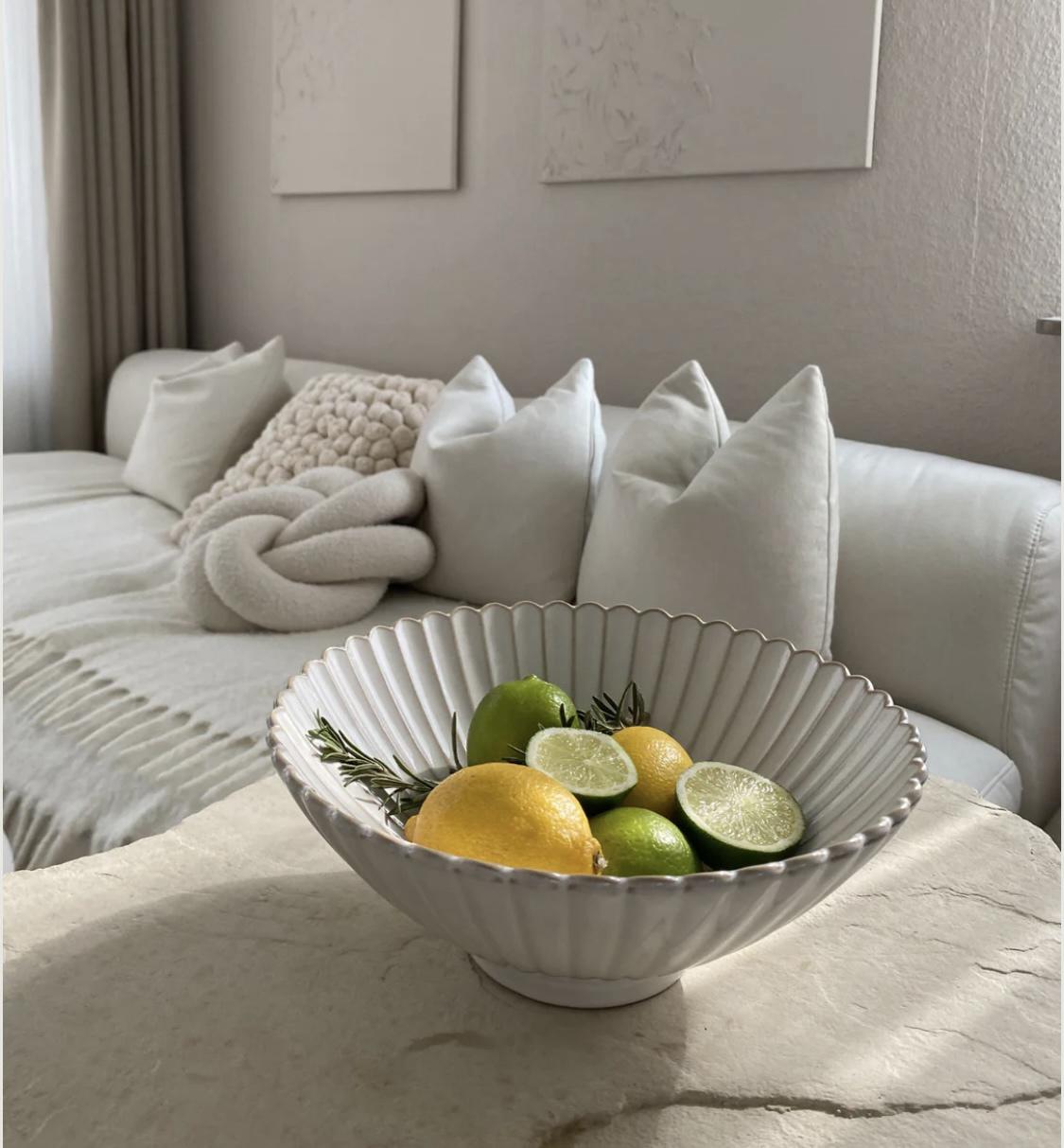 Пиала керамическая Элеганс 25 см Белый (90864) - фото 2