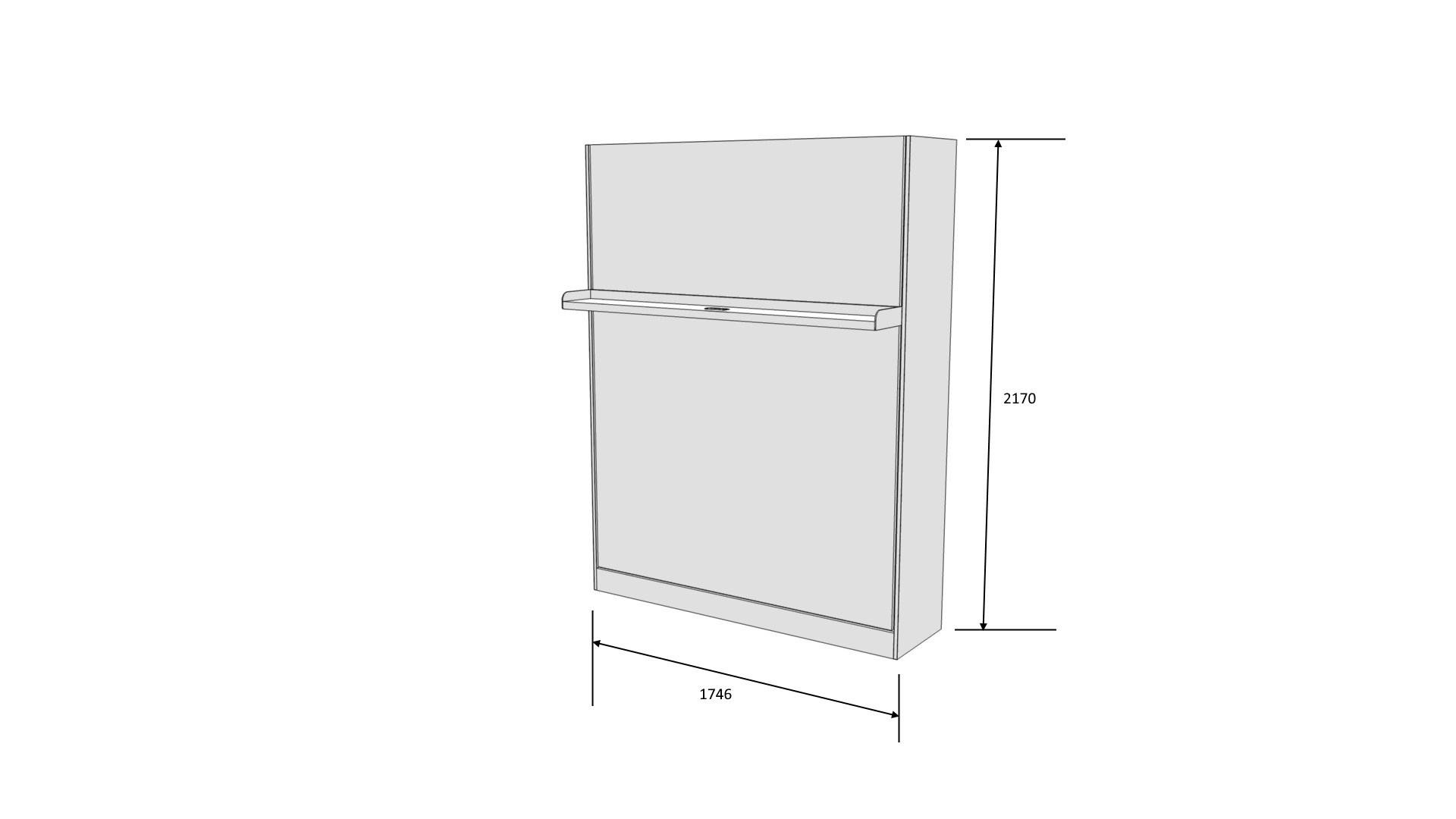 Шкаф-кровать Smart Mebel Soul 180x200 см Белый (10889683) - фото 4