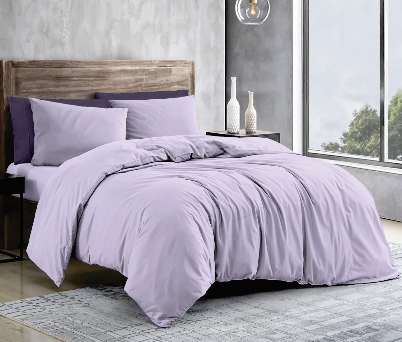 Підковдра бязь голд люкс двоспальна 180х215 см Бузковий