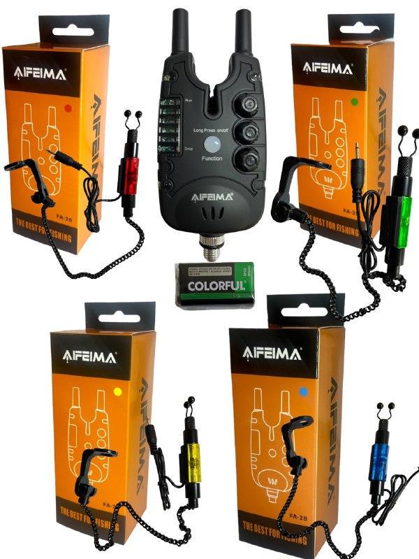 Набор сигнализаторов поклевки Afeima FA-28 антивор и 4 свингера на цепочке (1976420945) - фото 2 Набор сигнализаторов поклевки Afeima FA-28 антивор и 4 свингера на цепочке (1976420945) - фото 2