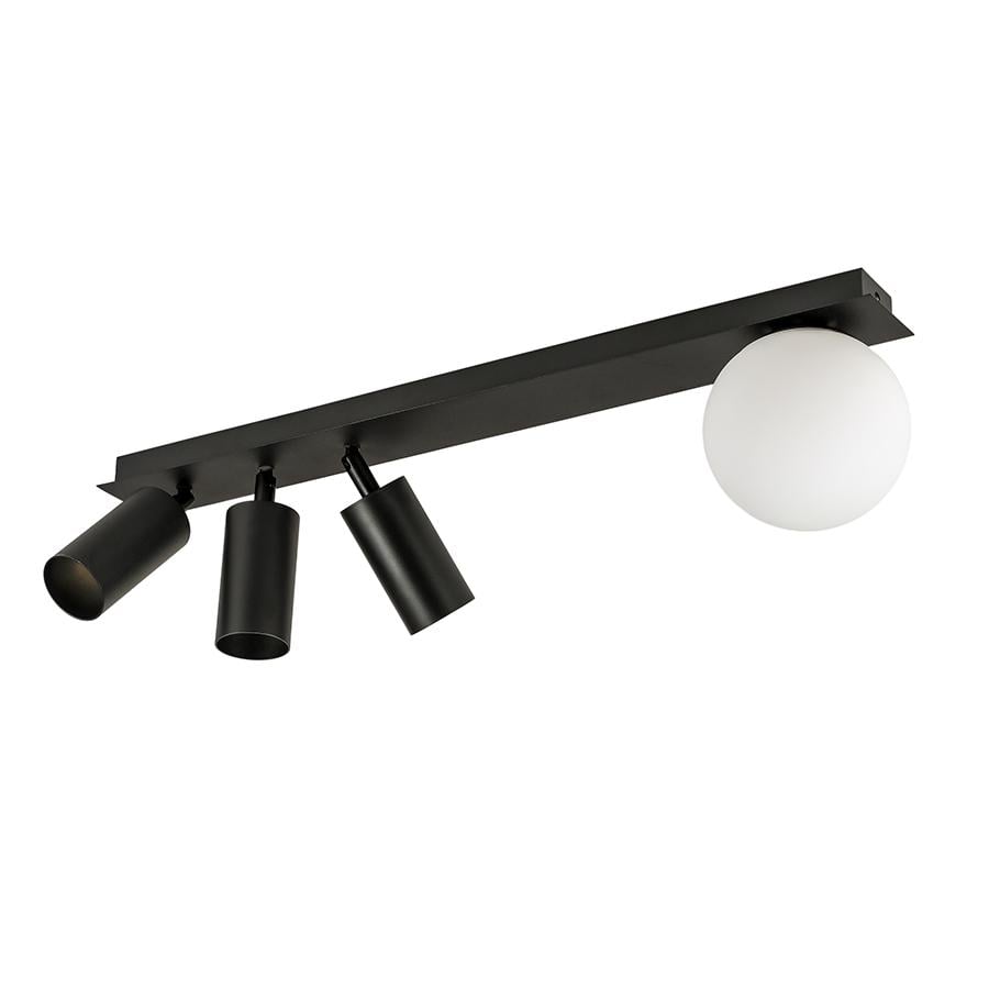 Світильник стельовий куля/спот Levistella 7841022-4 BK/WH плафон білий Чорний