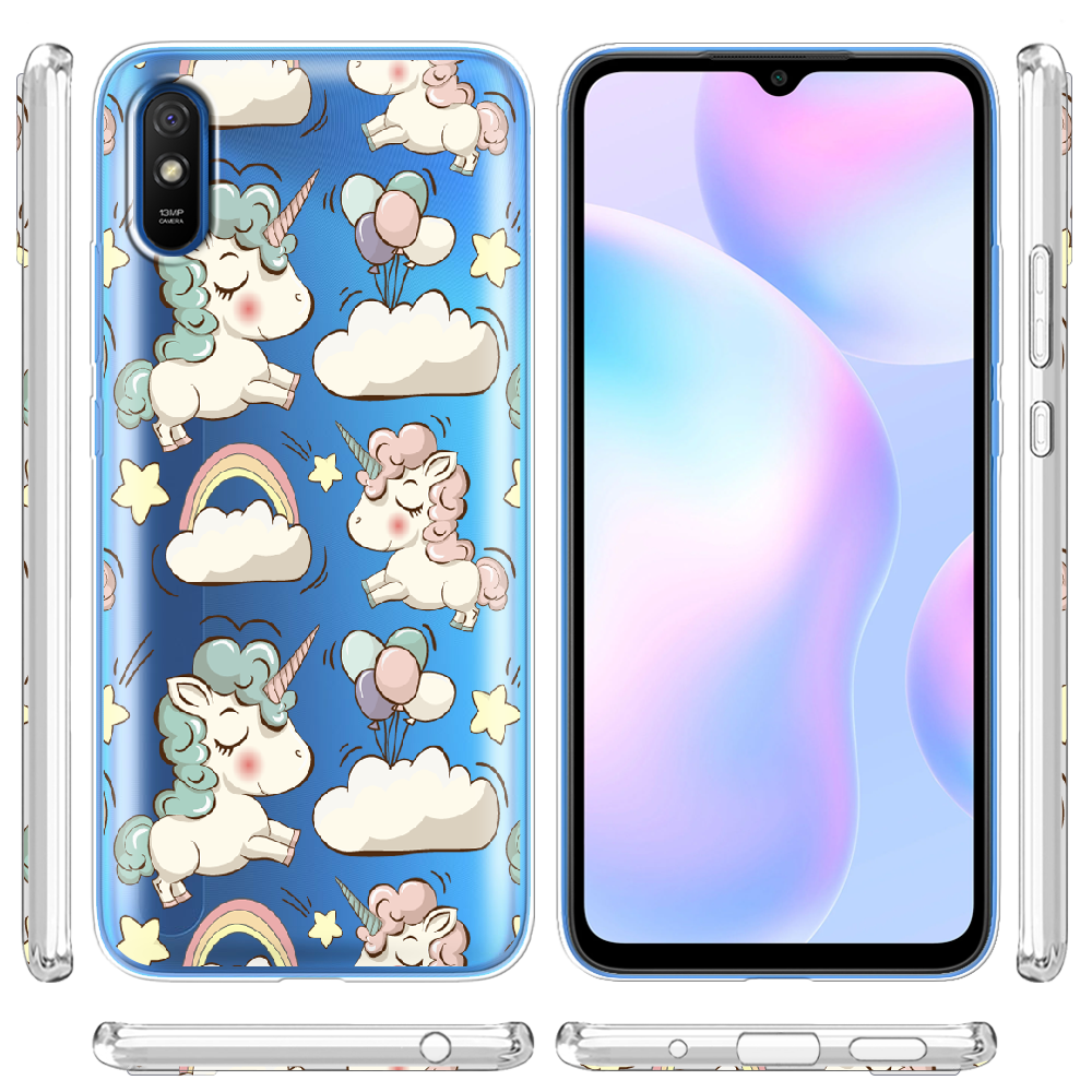 Чохол BoxFace Xiaomi Redmi 9A Unicorns Прозорий силікон (40304-cc2-40304) - фото 3