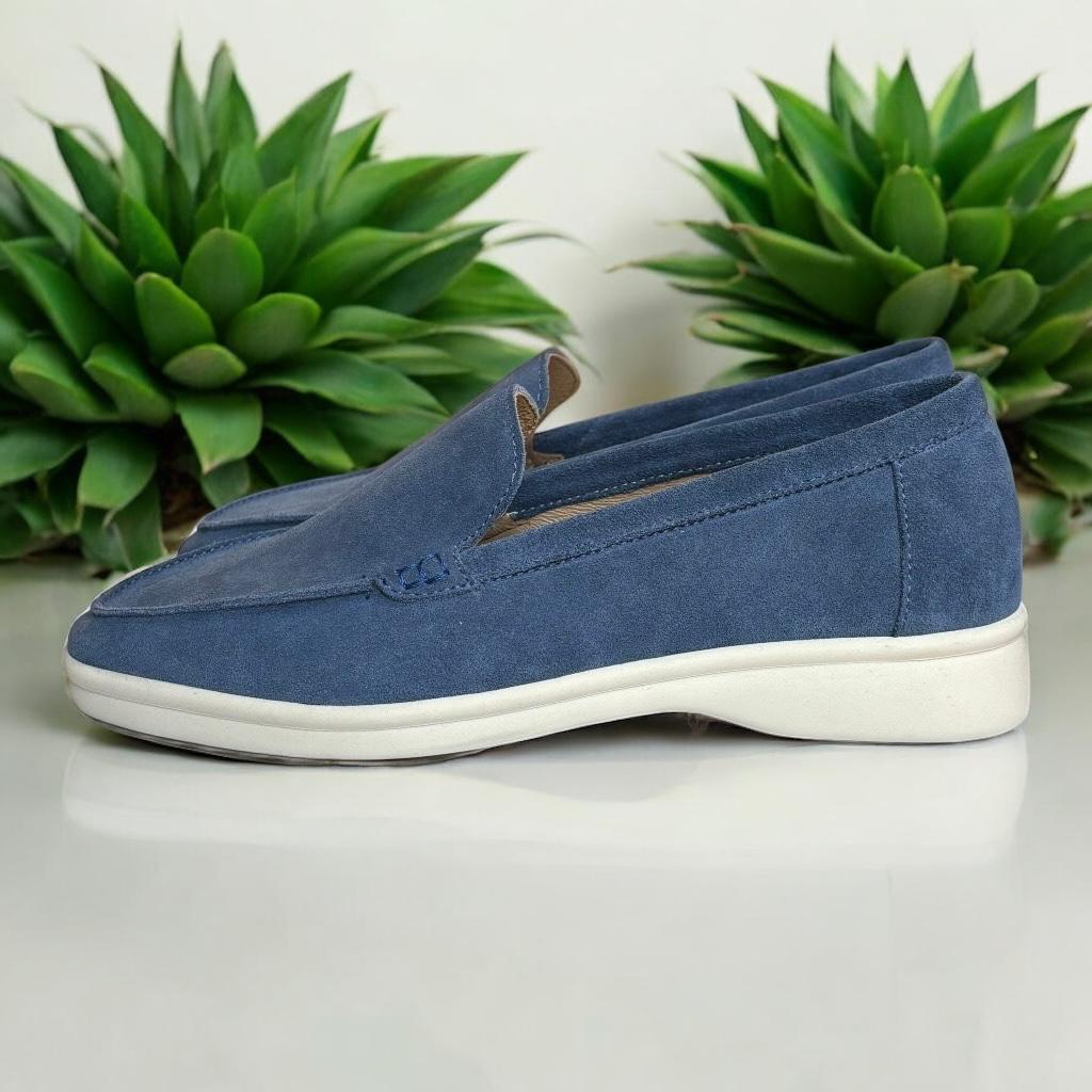 Лоферы женские замш Marandi р. 39 25,5 см Деним (Lof-CK-39-деним) - фото 2 Лоферы женские замш Marandi р. 39 25,5 см Деним (Lof-CK-39-деним) - фото 2