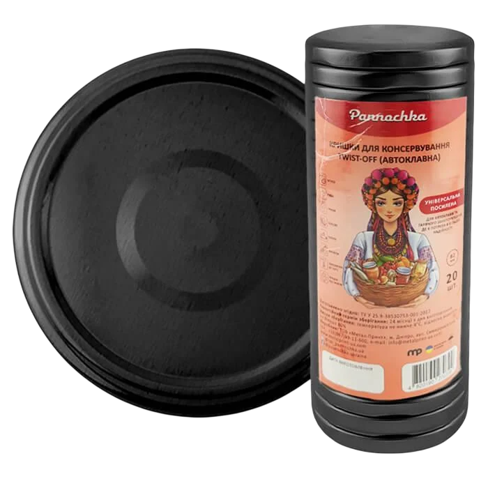 Крышка для консервации Автоклавная Твист 82 мм 240 шт. Черный (3448)
