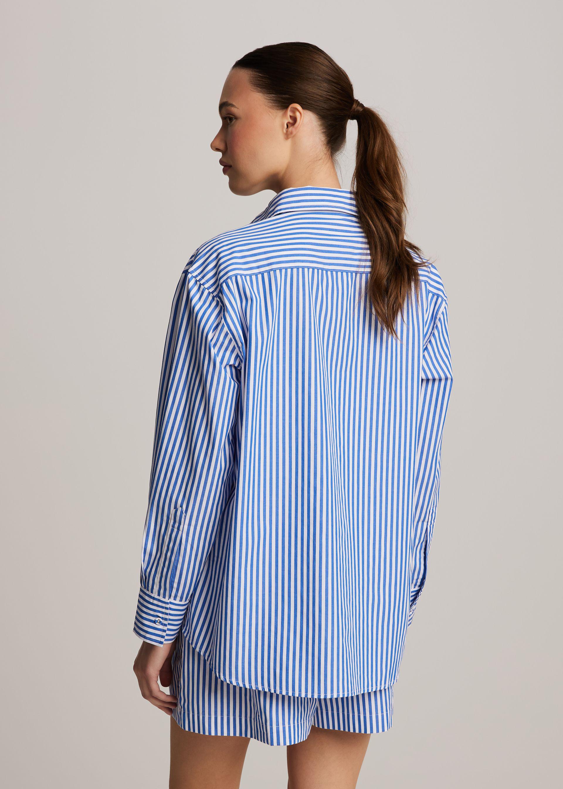 Сорочка жіноча Diverse TISTRIA S Блакитно-білий (5905384127112) - фото 5