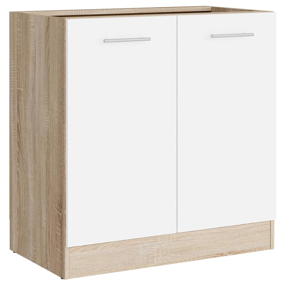 Модуль кухонный нижний Еверест Эко 800 без столешницы 80х46х82 см Дуб Сонома/Нимфея Альба (DTM-071039)