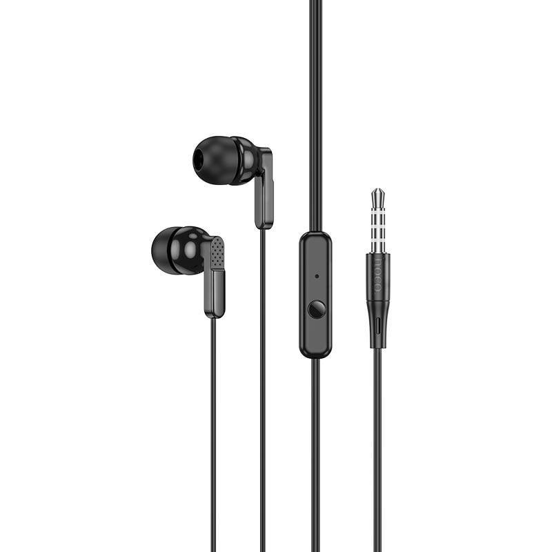 Наушники Hoco M121 Bright universal earphones with microphone Black (595860)