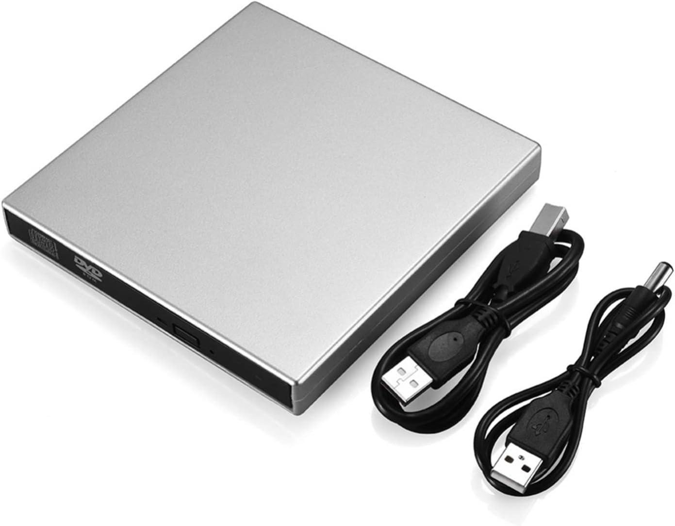 Зовнішній привід дисковод CD-DVD/CD-RW USB 2.0 Срібний (25107196)