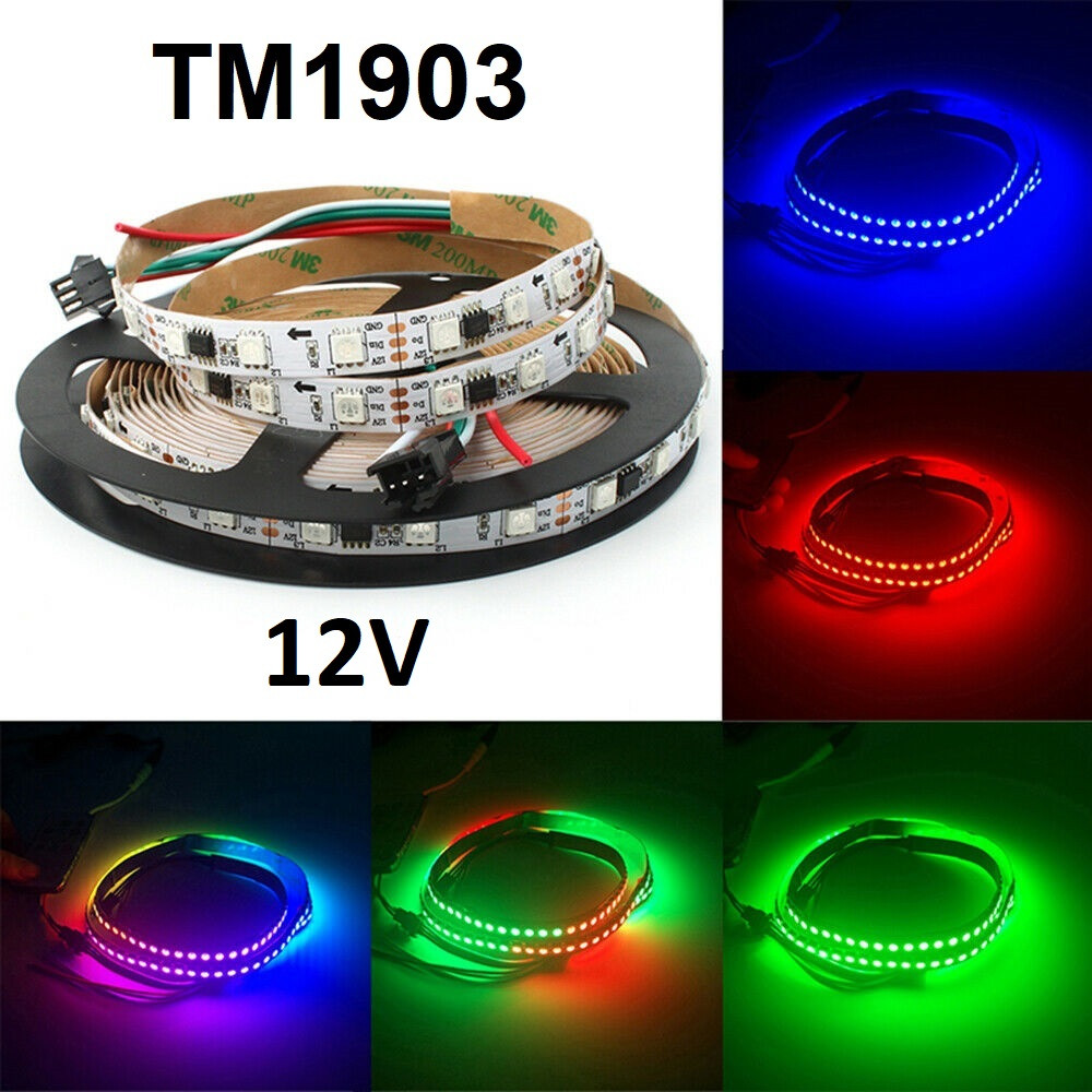 Світлодіодна стрічка RGB 5050 1903 12V 60 світлодіодів Чорний (28200) - фото 3 Світлодіодна стрічка RGB 5050 1903 12V 60 світлодіодів Чорний (28200) - фото 3