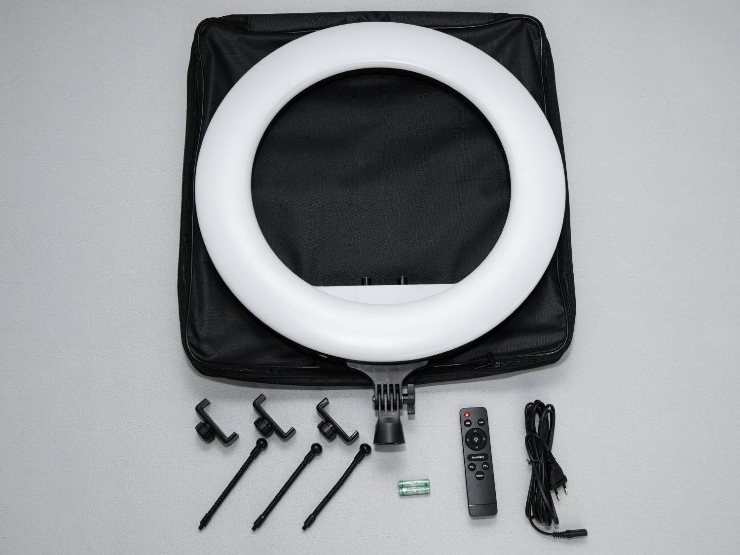 Кольцевая лампа с пультом без штатива 45 см 220 В (SL-RL-21) - фото 4 Кольцевая лампа с пультом без штатива 45 см 220 В (SL-RL-21) - фото 4