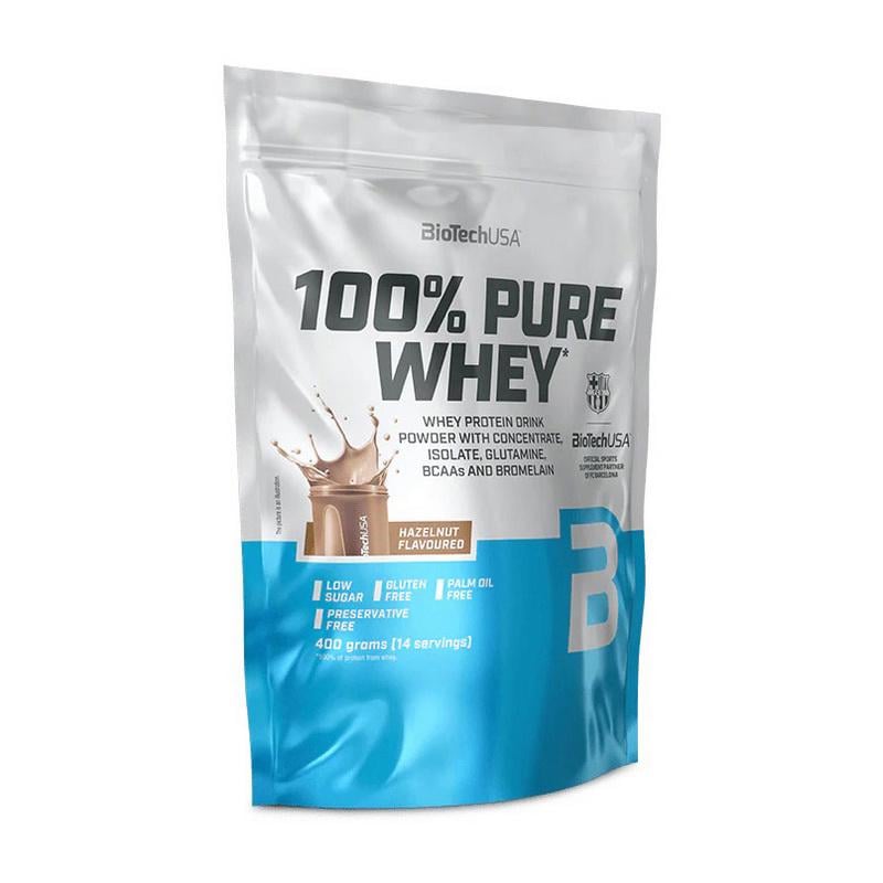 Протеїн сироватковий BioTech 100% Pure Whey 400 г Фундук Протеїн сироватковий BioTech 100% Pure Whey 400 г Фундук