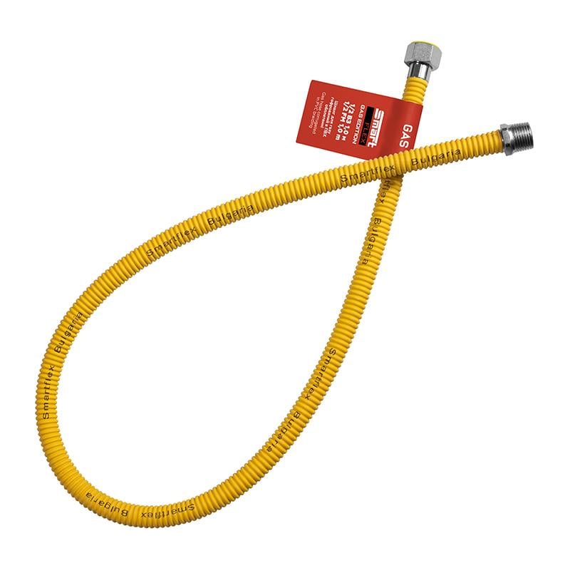 Шланг газовый гофрированный SmartFlex ВЗ 1/2" 100 см (64462) Шланг газовый гофрированный SmartFlex ВЗ 1/2" 100 см (64462)