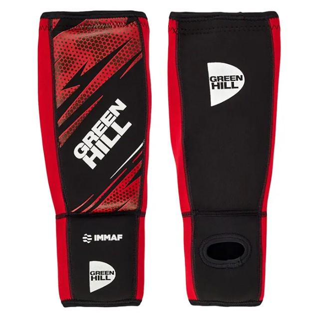 Защита ног Green Hill ММА IMMAF SIS-0018 голень стопа неопрен M Красный (6936116105354)