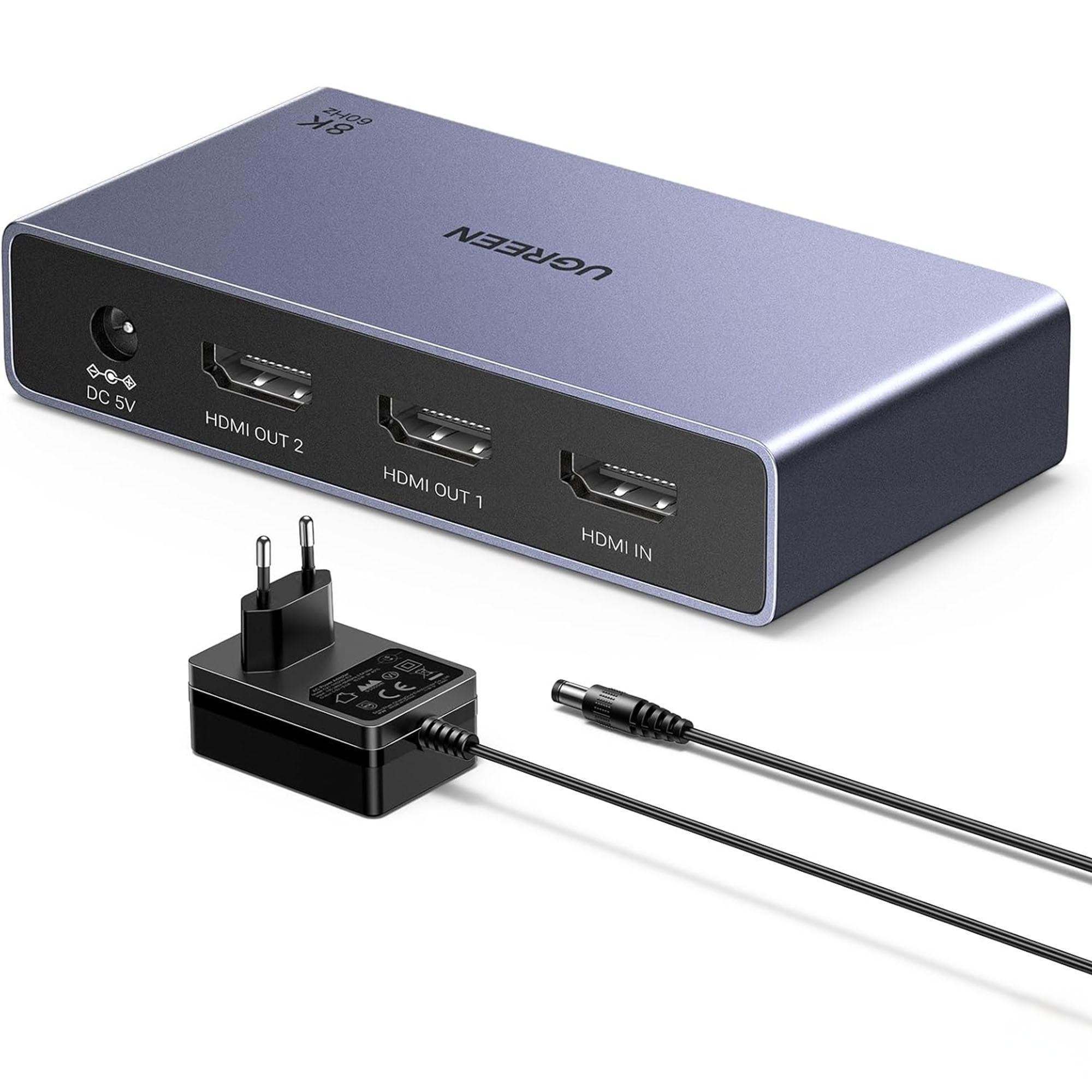 Розгалужувач HDMI Ugreen 4 входи 4K 60Hz з адаптером живлення (45765) Розгалужувач HDMI Ugreen 4 входи 4K 60Hz з адаптером живлення (45765)