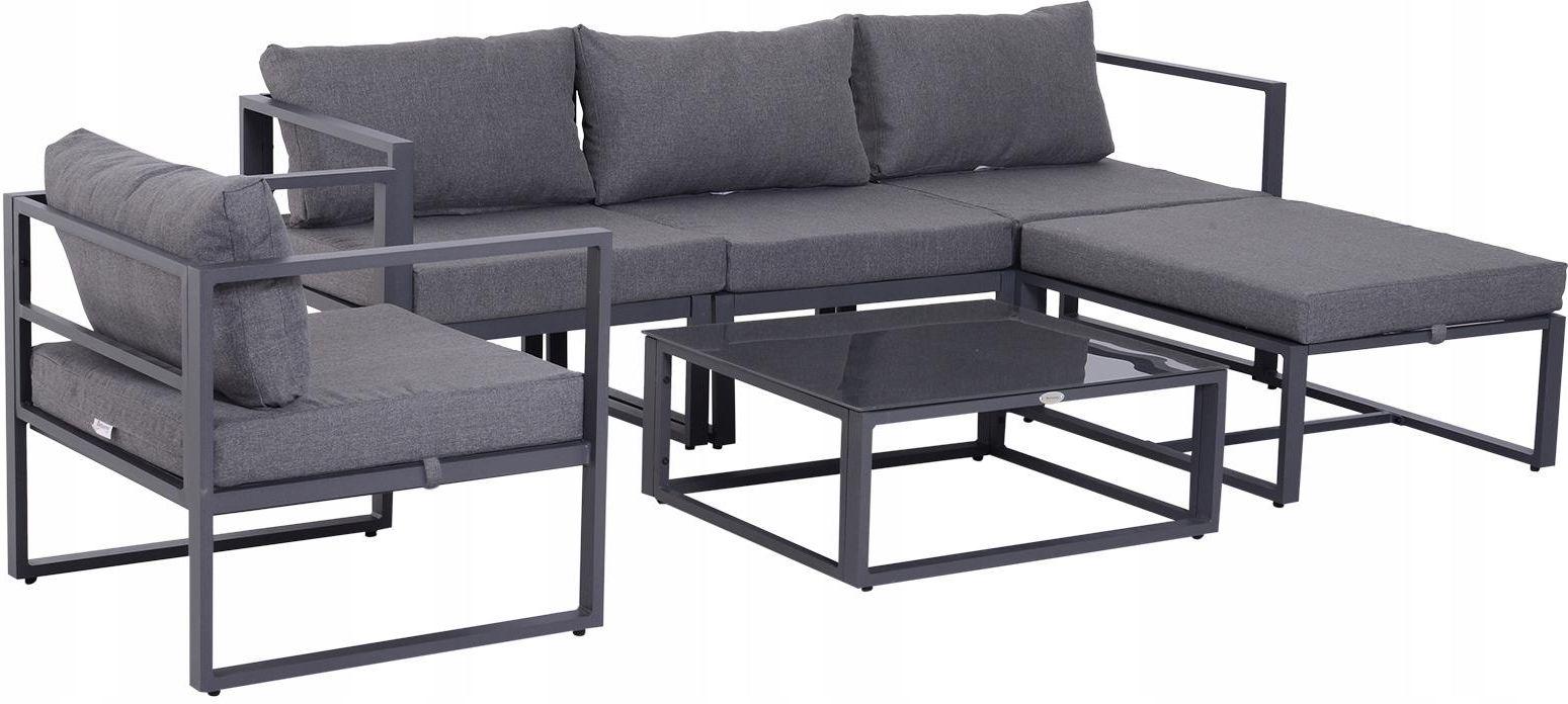 Комплект садовой мягкой мебели в стиле Loft с металлическим каркасом (KS-1261-YR)