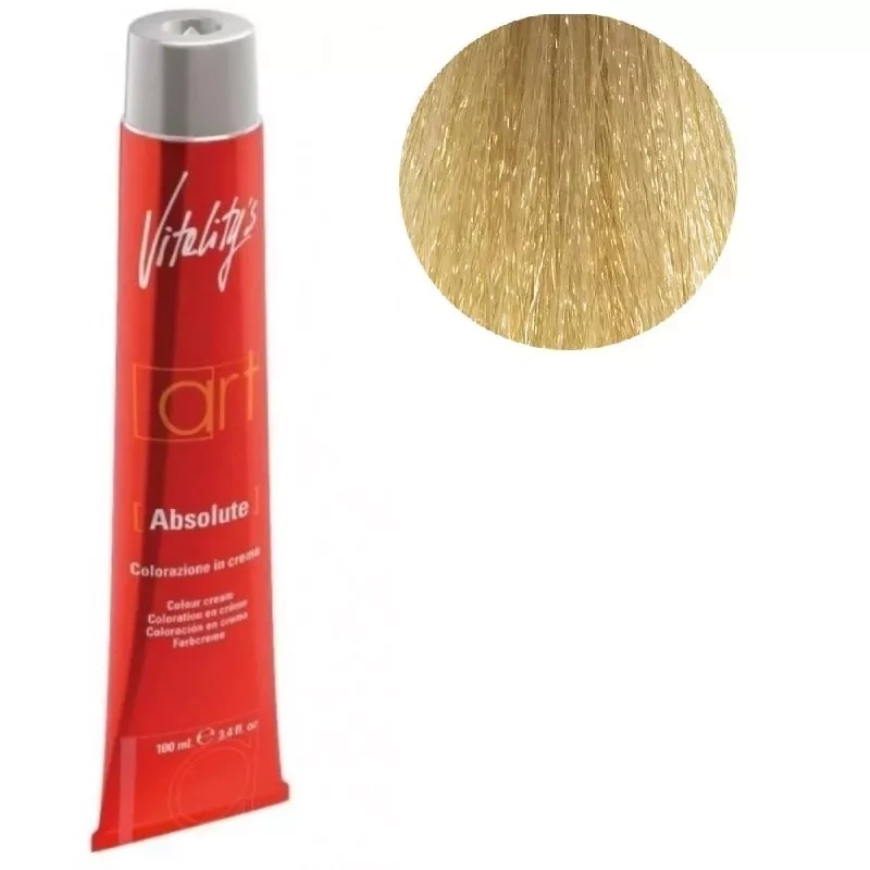 Крем-краска для волос с масляным коктейлем Vitality’s Art Absolute Hair Color Cream 10/20 Шведский бежевый супер светлый блондин 100 мл