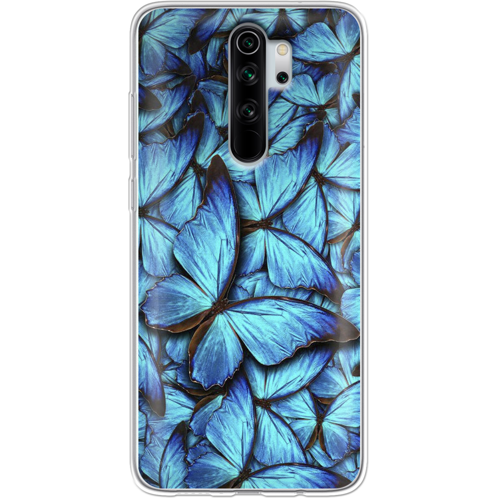 Чохол Boxface Xiaomi Redmi Note 8 Pro Лазурні Метелики Прозорий силікон (38222-up1550-38222)