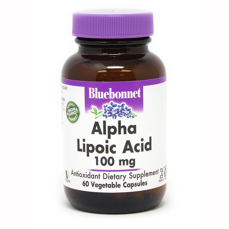 Натуральная добавка Bluebonnet Alpha Lipoic Acid 100 мг 60 капс. (5068)