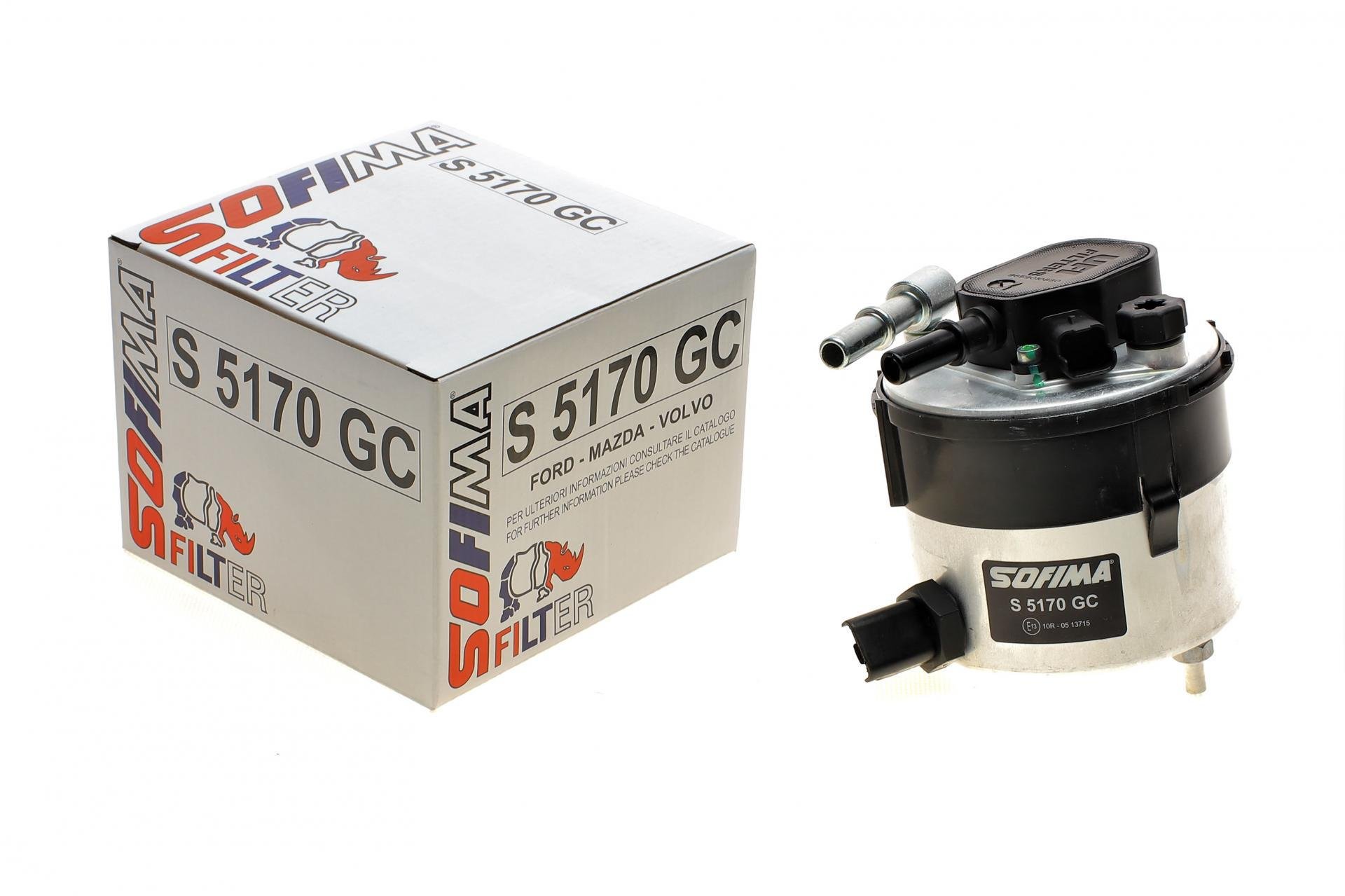 Фільтр паливний SOFIMA для Ford Fiesta/Focus 1,6TDCI 03-12 OE line - S 5170 GC)