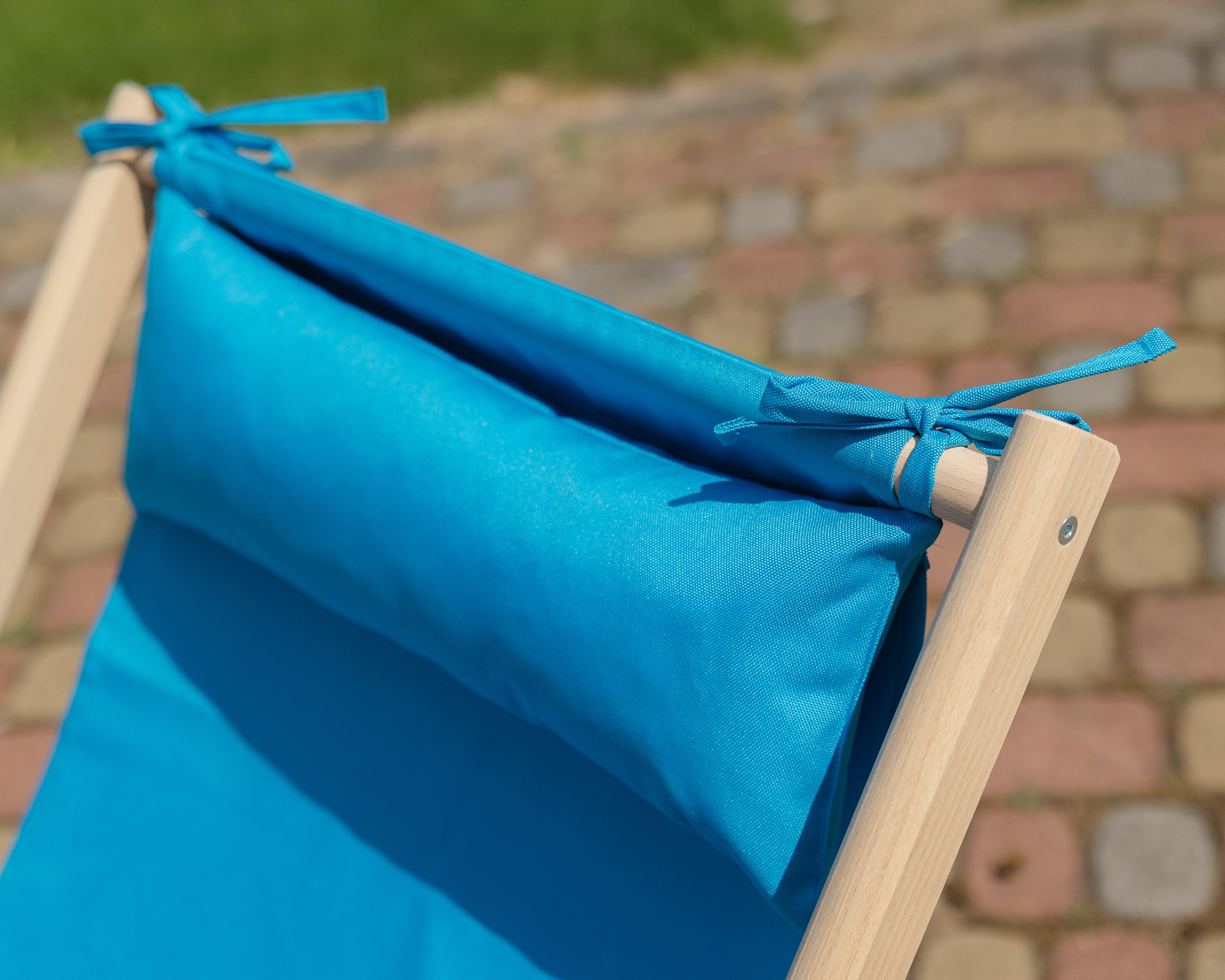 Шезлонг дерев'яний розкладний XRmaster з підлокітниками та підголовником Блакитний (0002250) - фото 3 Шезлонг дерев'яний розкладний XRmaster з підлокітниками та підголовником Блакитний (0002250) - фото 3