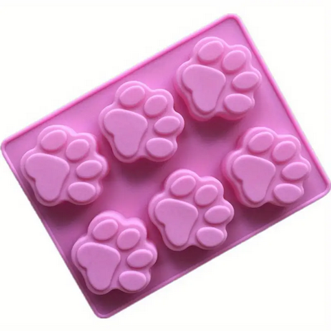 Форма силиконовая лапки для выпекания Розовый (SAM-9133)