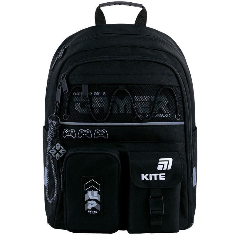 Рюкзак школьный KITE Education Gamer 39,5x29x13 см 13 л Черный (K26-584M-5)