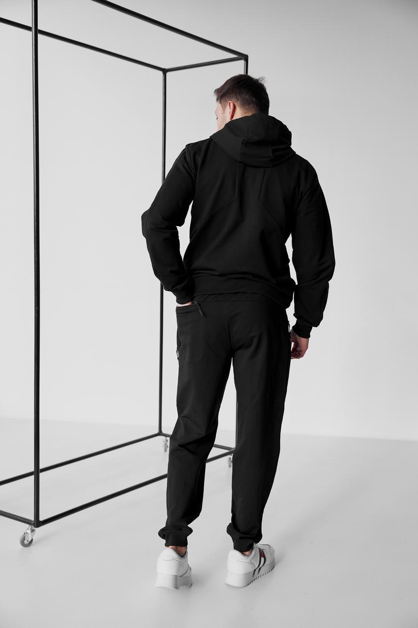 Костюм мужской спортивный М107.2 худи на замке/джогеры XL Черный (799-1-63) - фото 6