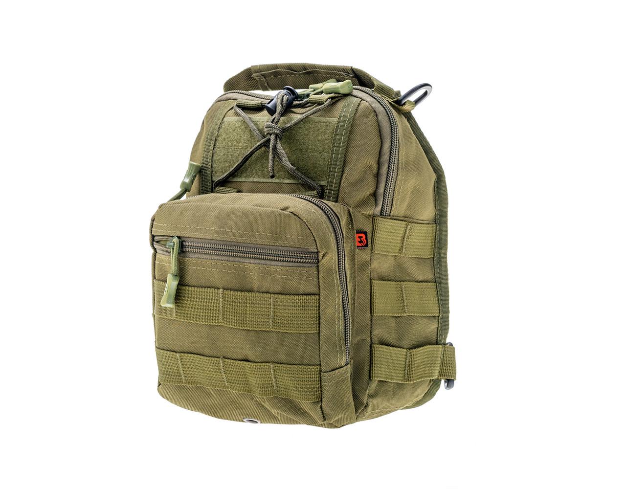 Сумка на плече Badger Outdoor 10 л 26х21х13 см Olive (BO-CCS10-BLK) - фото 3