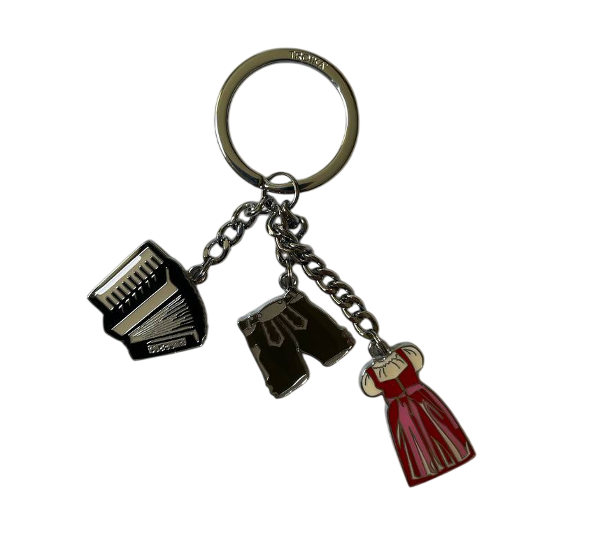 Брелок Volksmusik 110х35х22 мм металл