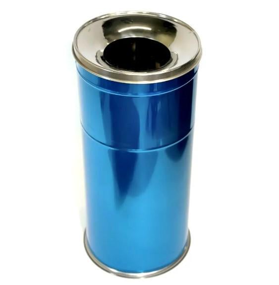 Урна напольная с пепельницей MAXIFLOW из нержавеющей стали 37 л (4513.2860s)