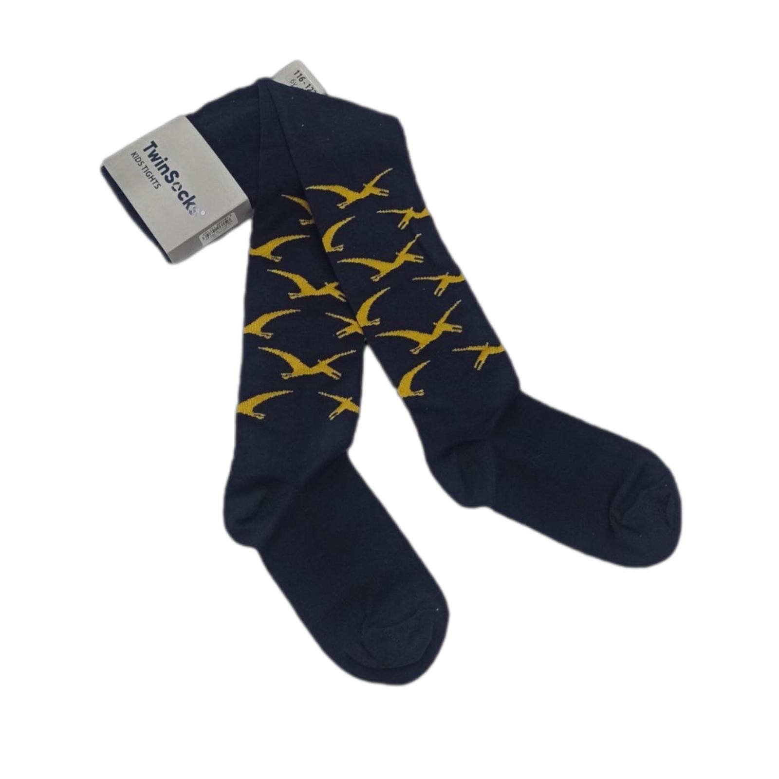 Колготки детские для мальчика TwinSocks Динозавры 166 см-122 Темно-синий (310ДР)