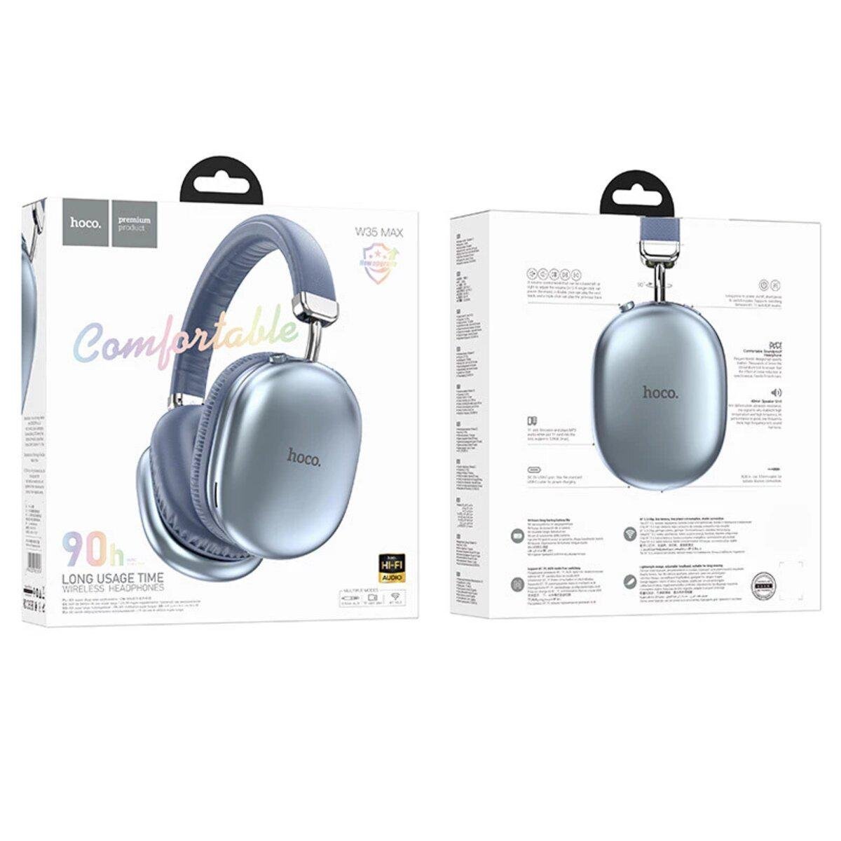 Навушники Hoco W35 Max Joy BT headphones 800 mAh Blue (20220514) - фото 2