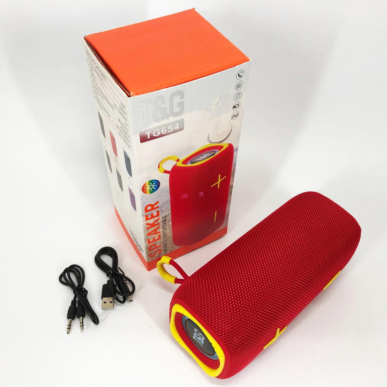 Колонка портативна з підсвічуванням TG654 8W Червоний - фото 10