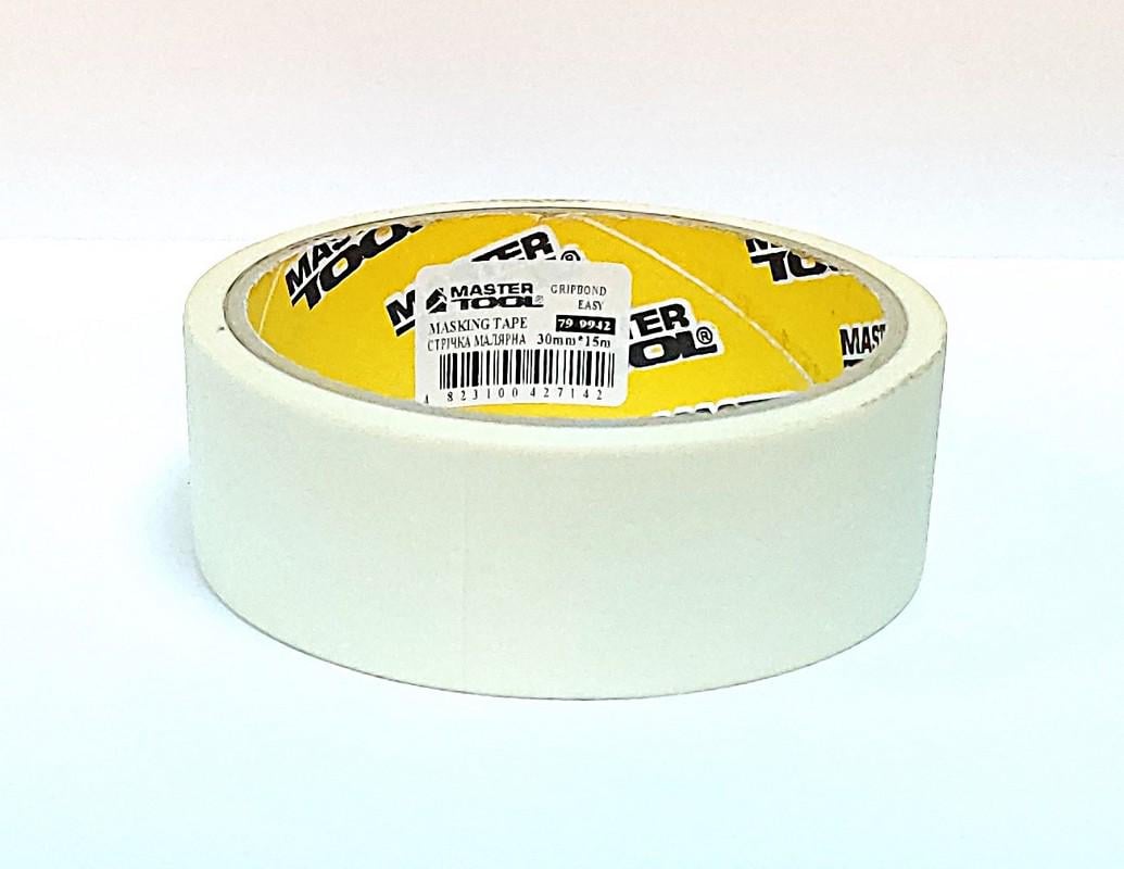 Стрічка малярна універсальна MasterTool GripBond Easy 38 мм х15 м Білий (79-9943)