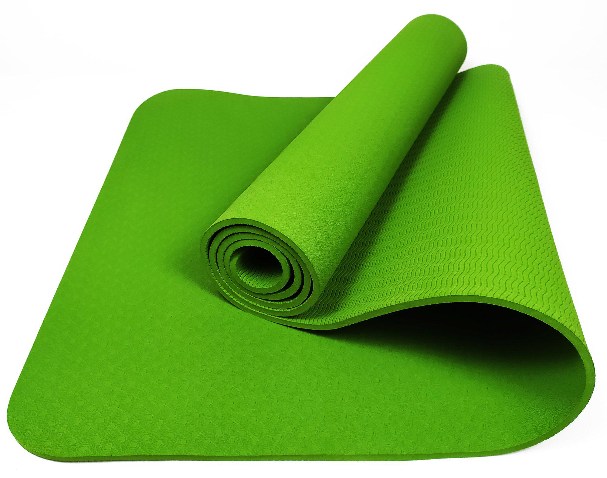 Коврик для йоги TPE EasyFit ECO-Friendly 6 мм однослойный Зеленый - фото 2 Коврик для йоги TPE EasyFit ECO-Friendly 6 мм однослойный Зеленый - фото 2