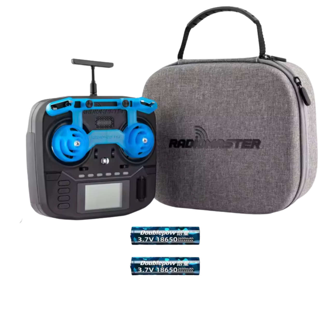 Пульт RadioMaster BOXER ELRS M2 FCC для FPV дронов с фирменной сумкой и двумя аккумуляторами 18650