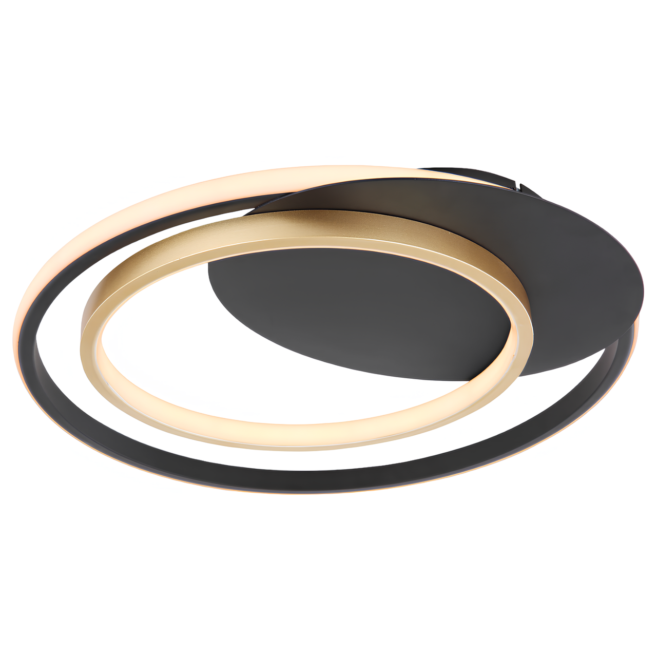 Люстра светодиодная Svet кольцевая 66W 3000-6000К Черный/Золотой (SY-16042/2 BK+PLG)