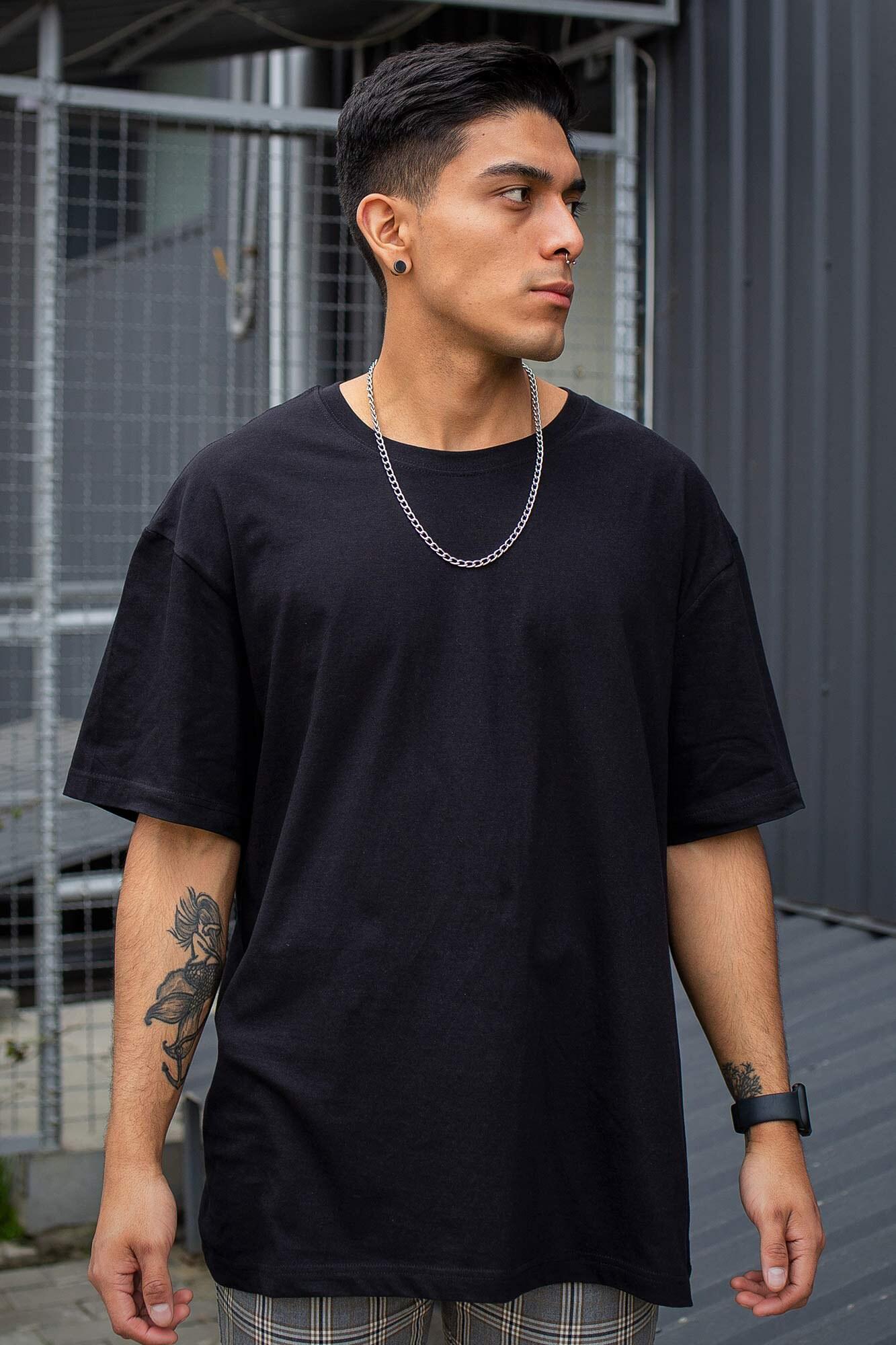 Оверсайз футболка Without Great Man S/M Black (S8042908)