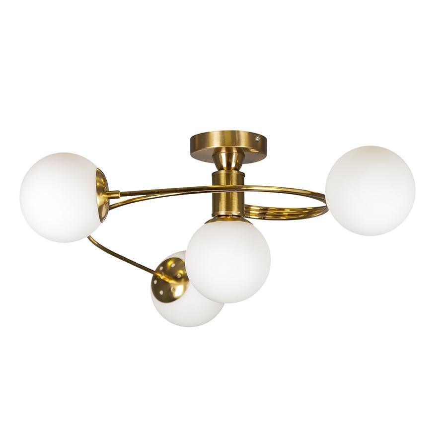 Люстра молекула стельова Light House LS-19426-4 BRZ/WH бронзовий плафон Білий